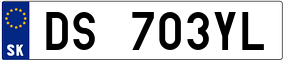 Trailer License Plate